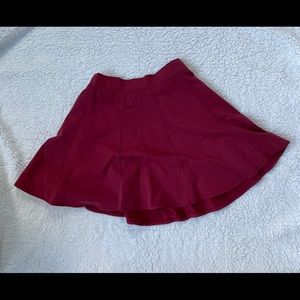 Brandy Melville Red Skater Skirt